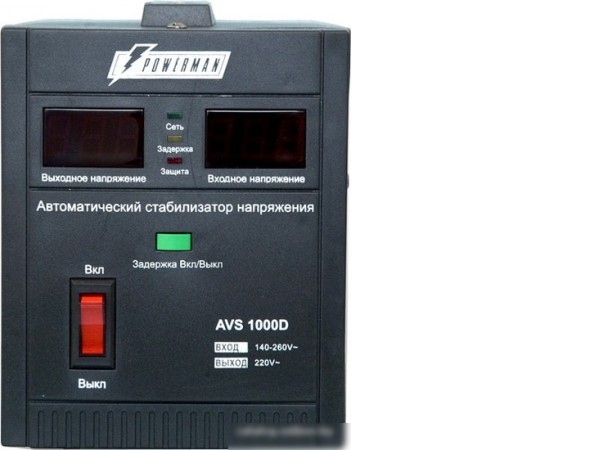 Стабилизатор напряжения Powerman AVS 1000D Black