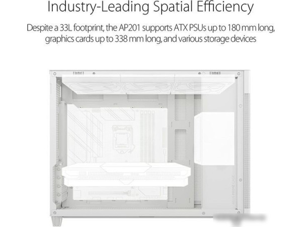 Корпус ASUS Prime AP201 (белый)