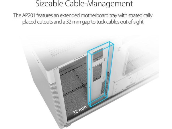 Корпус ASUS Prime AP201 (белый)