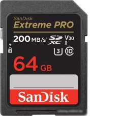 Карта памяти SanDisk Extreme PRO SDXC SDSDXXU-064G-GN4IN 64GB