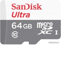 Карта памяти SanDisk Ultra SDSQUNR-064G-GN3MN microSDXC 64GB