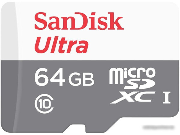 Карта памяти SanDisk Ultra SDSQUNR-064G-GN3MN microSDXC 64GB