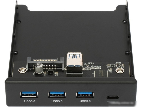 Планка портов на переднюю панель Gembird FP3.5-USB3-3A1C