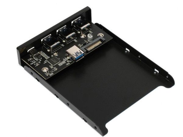 Планка портов на переднюю панель Gembird FP3.5-USB3-3A1C