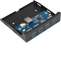 Планка портов на переднюю панель Gembird FP3.5-USB3-4A