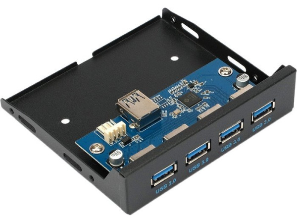 Планка портов на переднюю панель Gembird FP3.5-USB3-4A