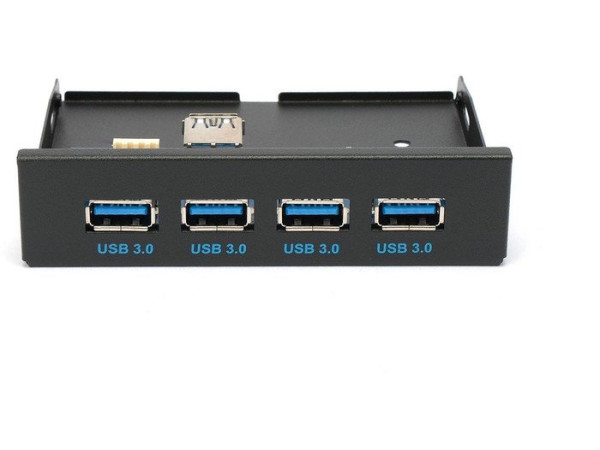 Планка портов на переднюю панель Gembird FP3.5-USB3-4A