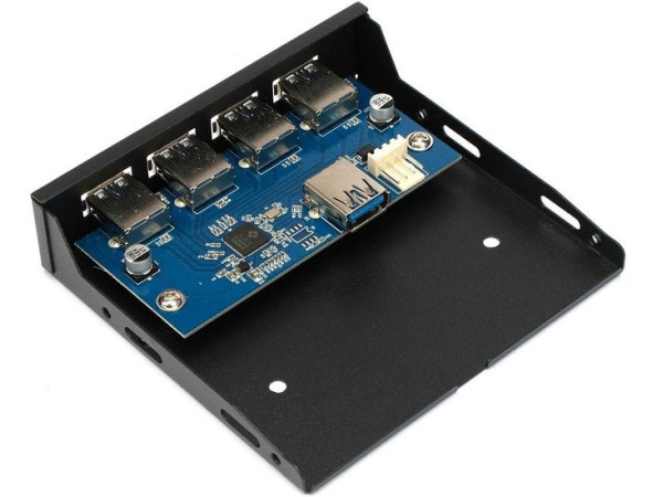 Планка портов на переднюю панель Gembird FP3.5-USB3-4A