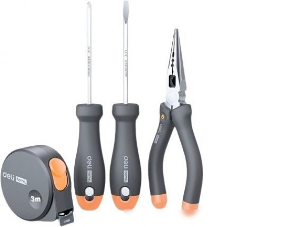 Набор домашнего мастера Deli HT0004C (4 предмета)