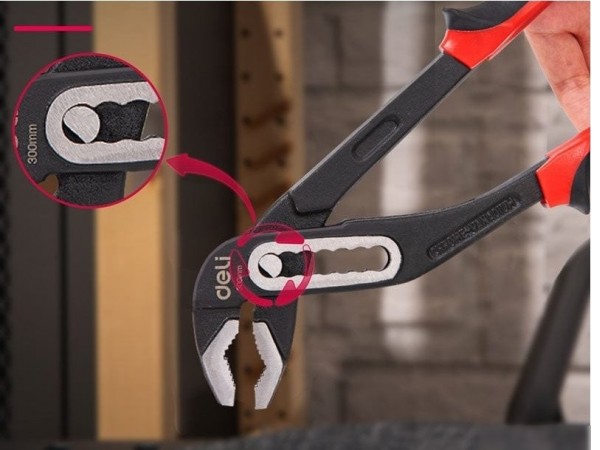 Клещи переставные Deli DL2612Z