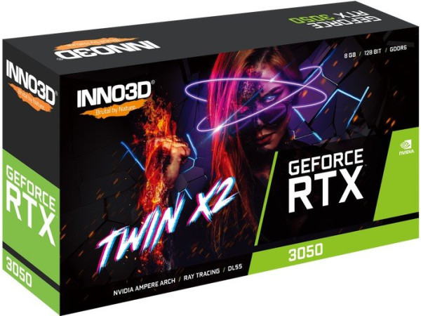 Видеокарта Inno3D GeForce RTX 3050 Twin X2 N30502-08D6-1711VA41