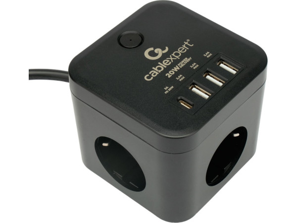 Сетевой фильтр Cablexpert CUBE-3-CU3-B-1.5
