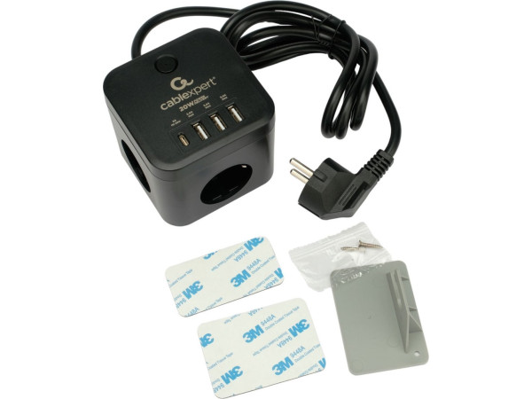 Сетевой фильтр Cablexpert CUBE-3-CU3-B-1.5