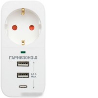 Сетевой фильтр Гарнизон SKT-1-CU2-W
