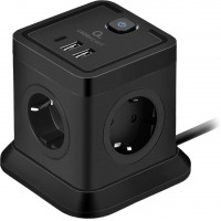 Сетевой фильтр Cablexpert TWR-4-CU2-B-2