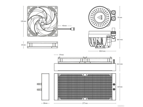 Система жидкостного охлаждения для процессора Arctic Liquid Freezer III 240 A-RGB Black ACFRE00142A