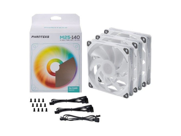 Набор вентиляторов Phanteks M25-140 D-RGB PH-F140M25_DRGB_PWM_WT01_3P