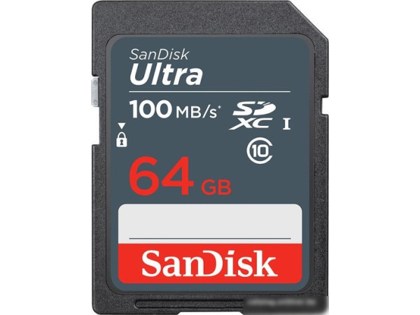 Карта памяти SanDisk Ultra SDXC SDSDUNR-064G-GN3IN 64GB