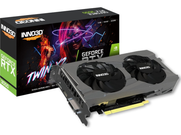 Видеокарта Inno3D GeForce RTX 3050 Twin X2 16GB N30502-06D6-1711VA60