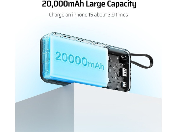 Внешний аккумулятор Cuktech PB200N 20000mAh 55W (светло-серый)