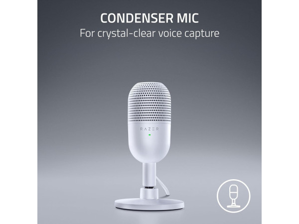 Проводной микрофон Razer Seiren V3 Mini Mercury White