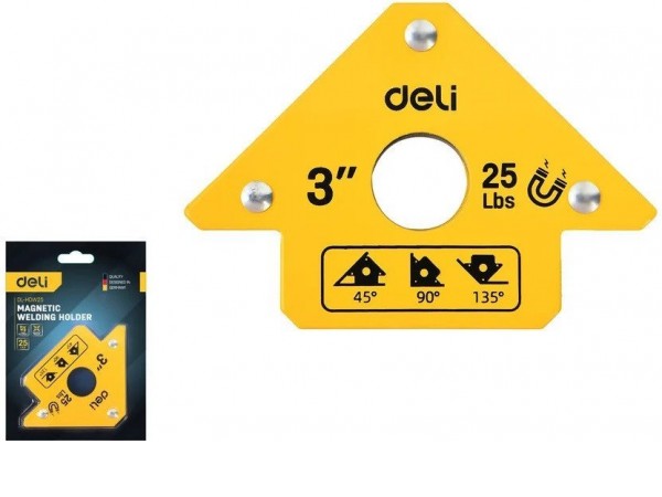 Угольник магнитный Deli DL-HDW25