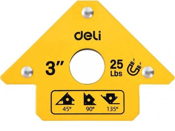 Угольник магнитный Deli DL-HDW25