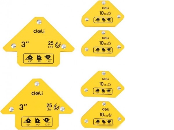 Угольник магнитный Deli DL-HDW06-EH1