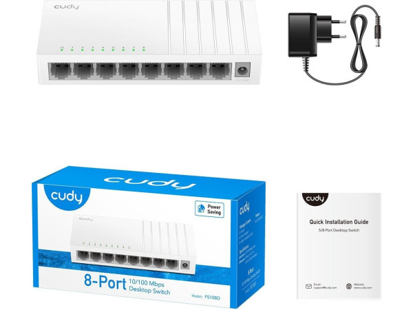 Неуправляемый коммутатор Cudy FS108D 3.0