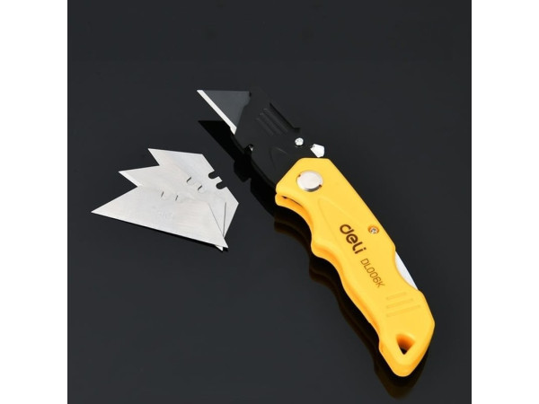 Нож строительный Deli DL006K