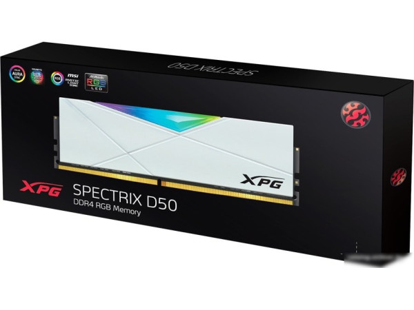 Оперативная память ADATA XPG Spectrix D50 RGB 8ГБ DDR4 3600 МГц AX4U36008G18I-SW50