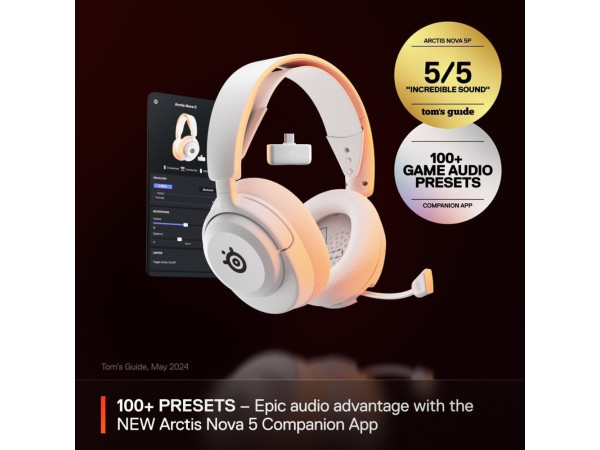 Наушники SteelSeries Arctis Nova 5 Wireless (белый)