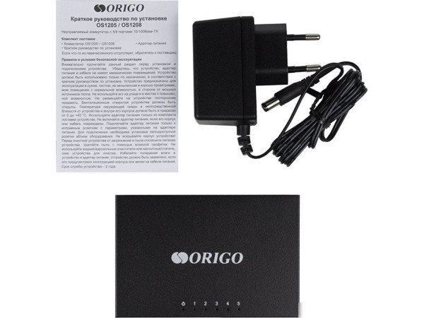 Неуправляемый коммутатор Origo OS1205/A1A
