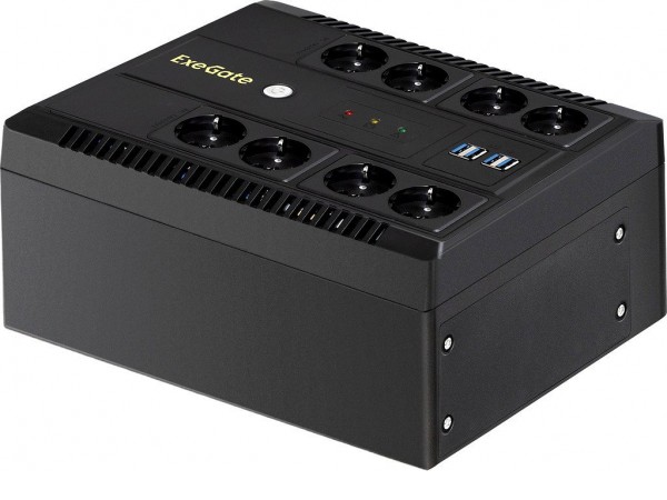 Источник бесперебойного питания ExeGate Neo NNB-800.LED.AVR.8SH.CH EX293854RUS