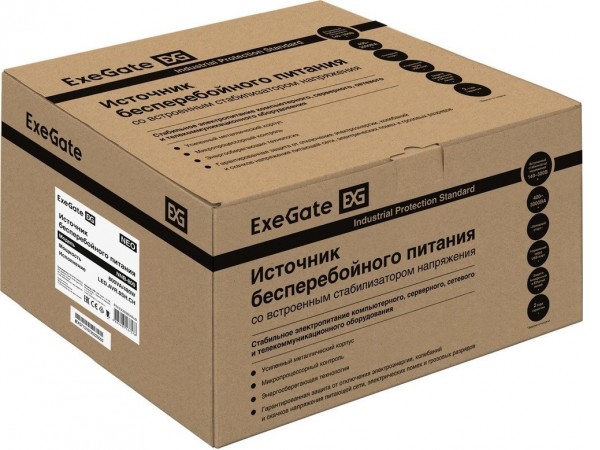 Источник бесперебойного питания ExeGate Neo NNB-800.LED.AVR.8SH.CH EX293854RUS