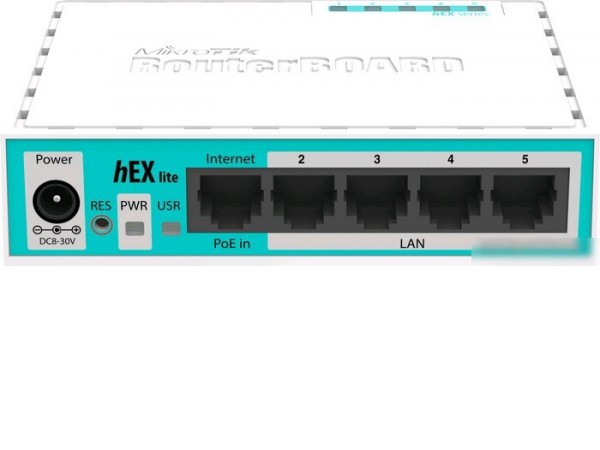Маршрутизатор Mikrotik Hex Lite (RB750r2)