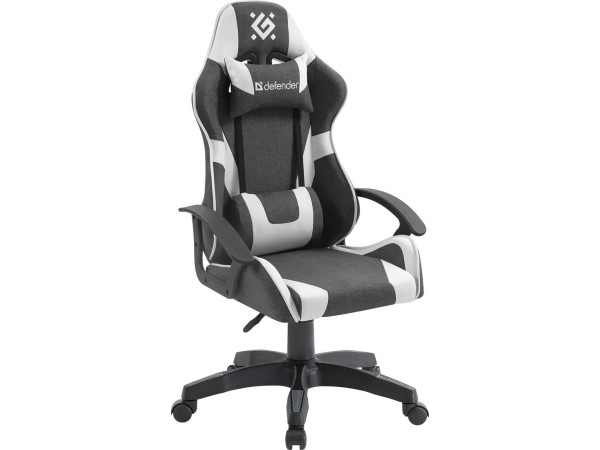 Игровое (геймерское) кресло Defender Ibis 64043 (серый/белый)