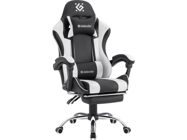 Игровое (геймерское) кресло Defender Tios (черный/белый)
