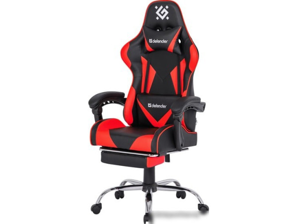 Кресло Defender Pilot (черный/красный)