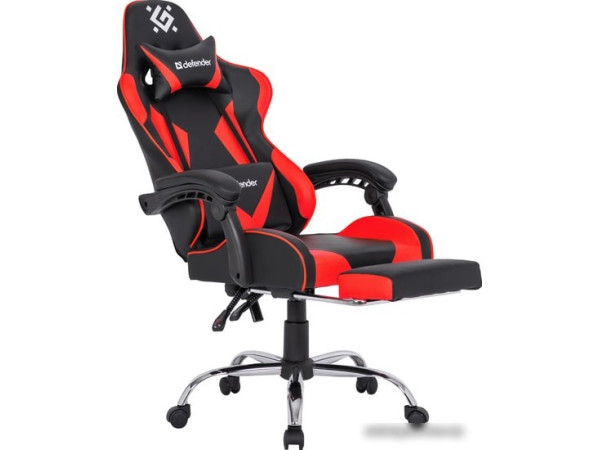 Кресло Defender Pilot (черный/красный)