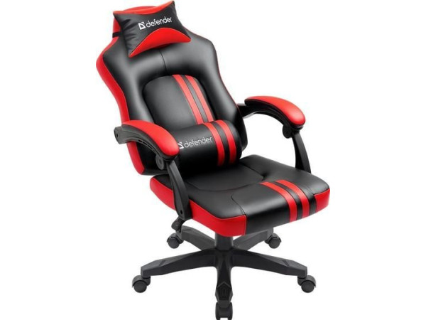 Кресло Defender Mercury (черный/красный)
