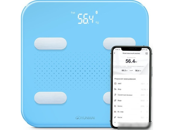 Напольные весы Yunmai Scale S (голубой)