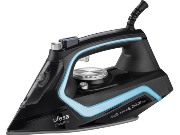 Утюг Ufesa PV2600 GlidePro (черный/голубой)