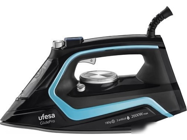 Утюг Ufesa PV2600 GlidePro (черный/голубой)
