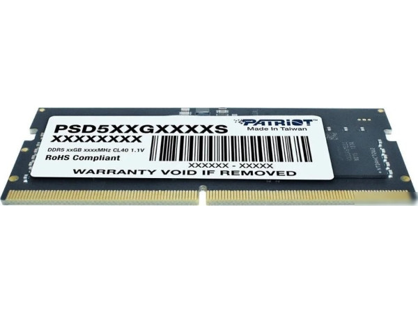 Оперативная память Patriot Signature Line 16ГБ DDR5 SODIMM 5200 МГц PSD516G520081S