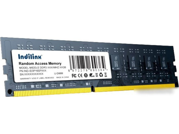 Оперативная память Indilinx 8ГБ DDR3 1600 МГц IND-ID3P16SP08X