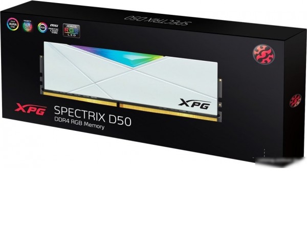Оперативная память ADATA XPG Spectrix D50 RGB 32ГБ DDR4 3600 МГц AX4U360032G18I-SW50