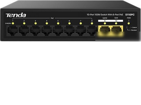 Неуправляемый коммутатор Tenda S110PC