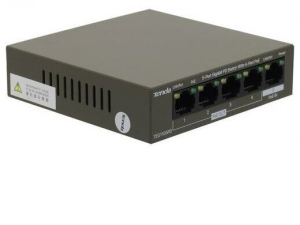 Неуправляемый коммутатор Tenda G1105PD