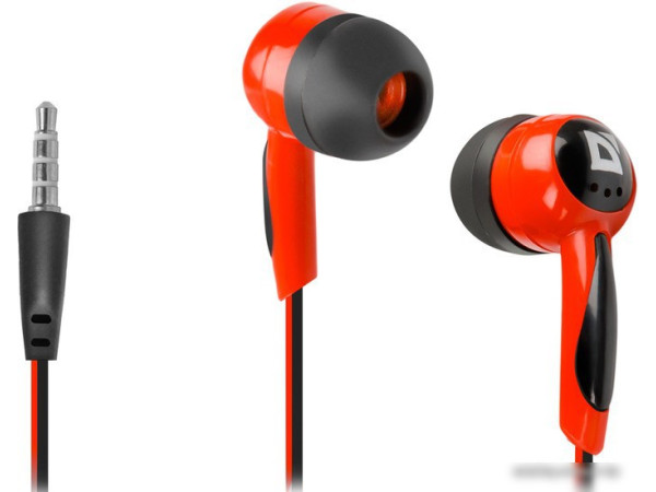 Наушники Defender Basic 604 (красный) [63605]